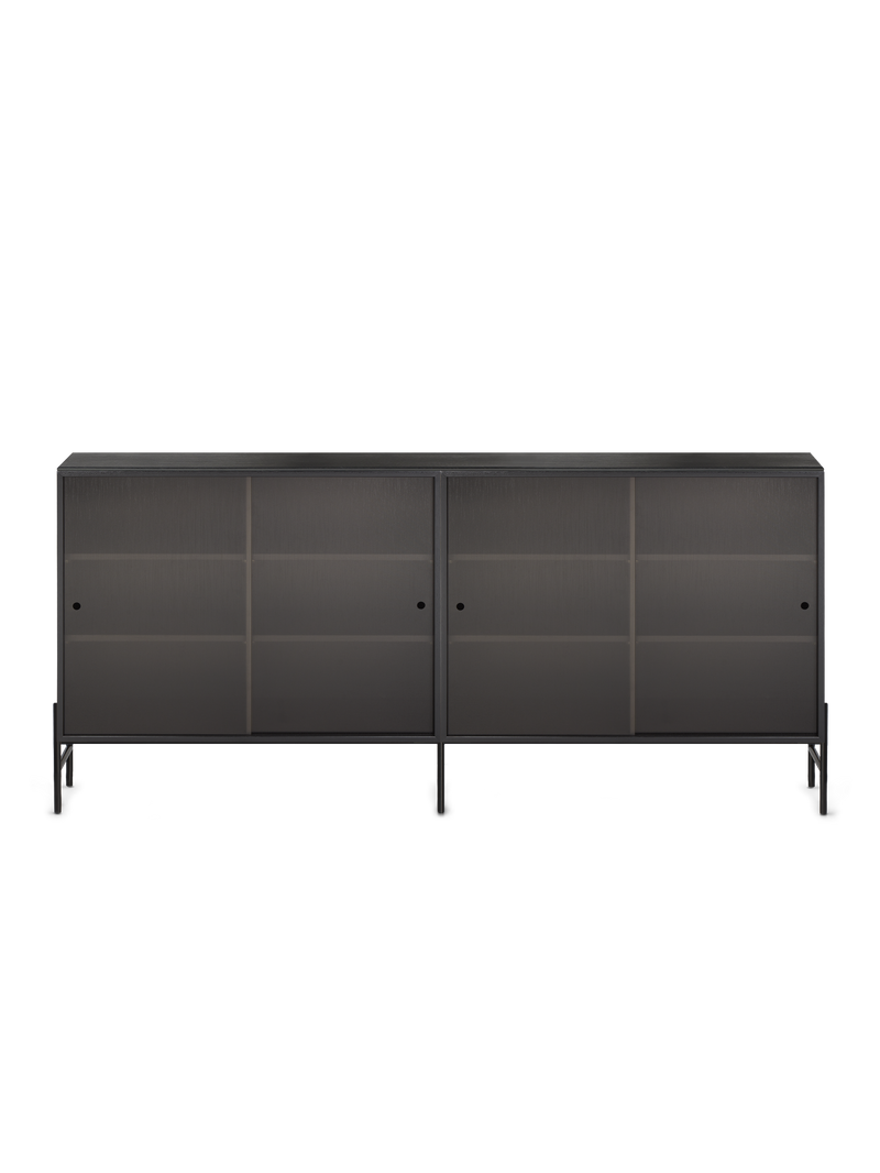 Hifive glass sideboard 200 Black painted oak