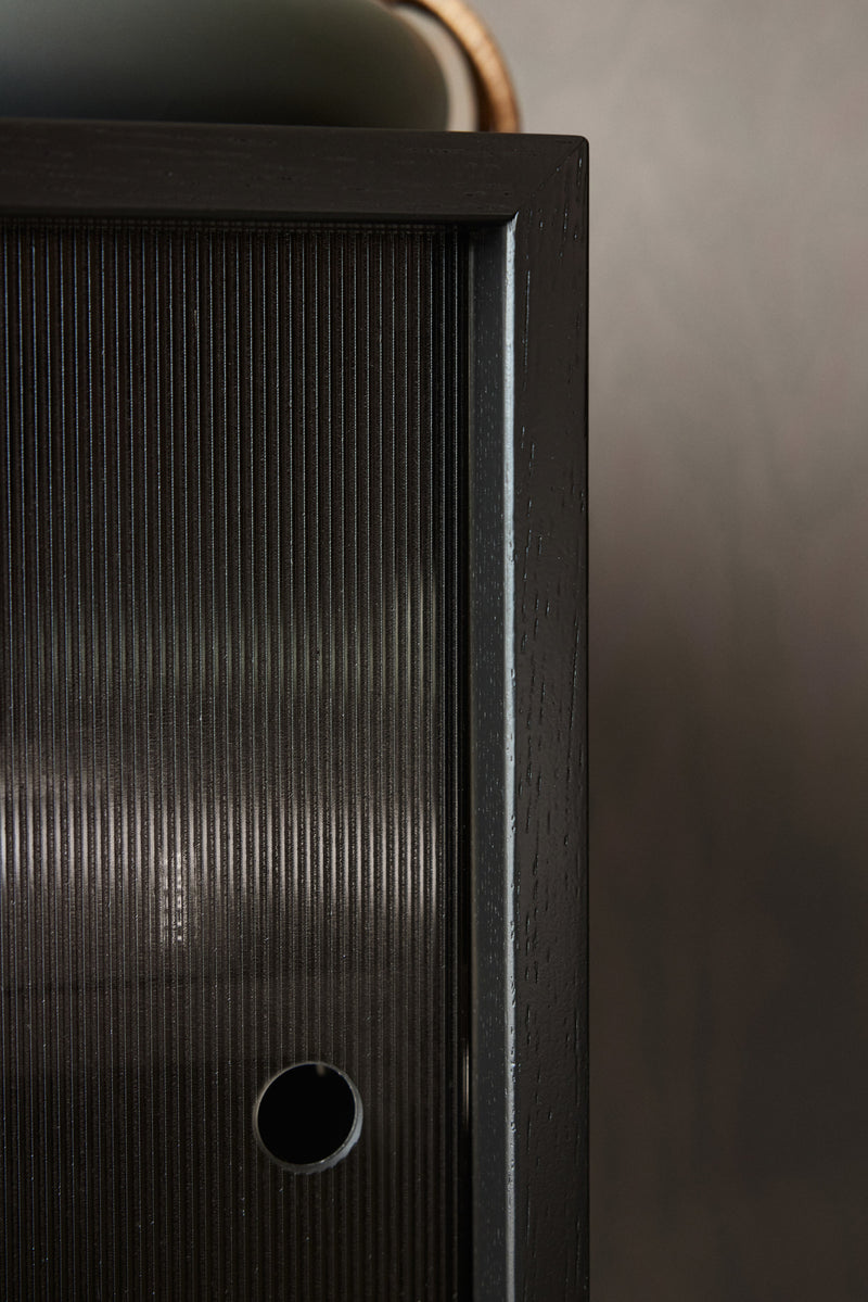 Hifive tambour and glass cabinet set 200