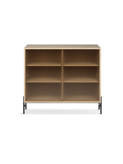 Hifive glass cabinet Low legs Light oiled oak 100 cm