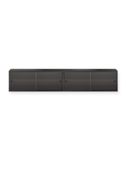 Hifive tambour and glass cabinet set 200 - Black painted oak