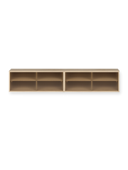 Hifive tambour and glass cabinet set 200 - Light oiled oak
