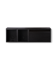 Hifive slim wall Black painted oak 100 cm