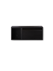 Hifive slim wall Black painted oak 75 cm
