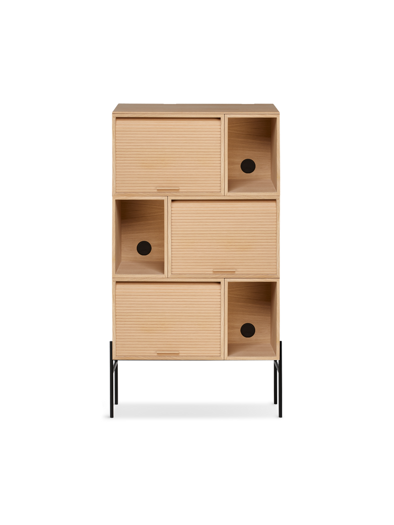 Hifive tall cabinet Light oiled oak