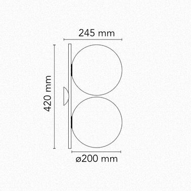 Flos IC C/W1 DOUBLE Wall-Ceiling Lamp - MyConcept Hong Kong
