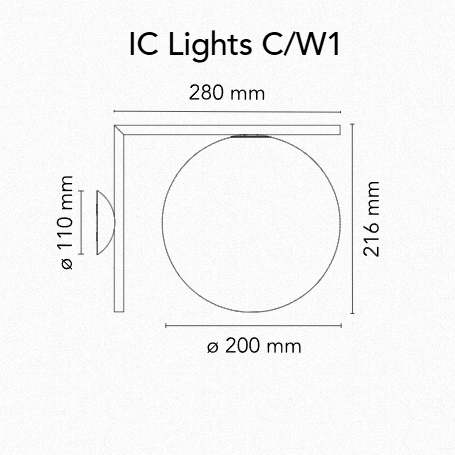Flos IC Lights Ceiling Wall Lamp - MyConcept Hong Kong