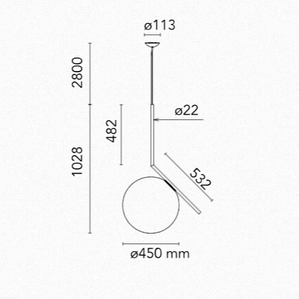 Flos IC S3 Suspension Lamp - MyConcept Hong Kong