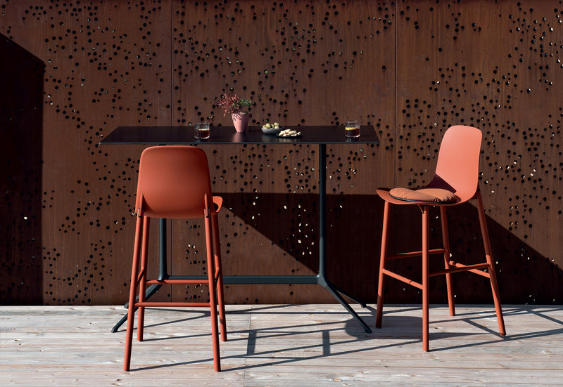 SHARKY Counter Stool (HIGH BACK) - Aluminium Base - MyConcept Hong Kong