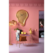 Wall Clock Big Drop Gold 92x127cm - MyConcept Hong Kong