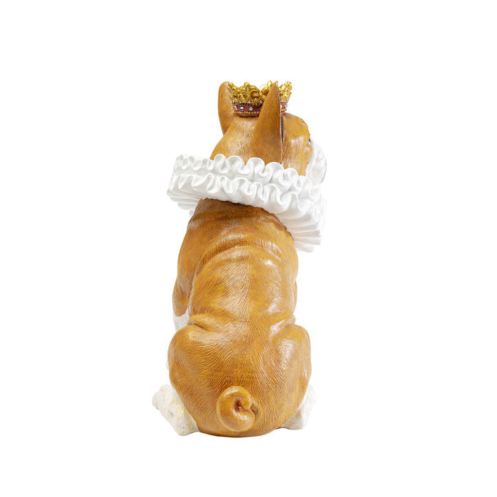 裝飾雕像國王狗棕色 29 厘米