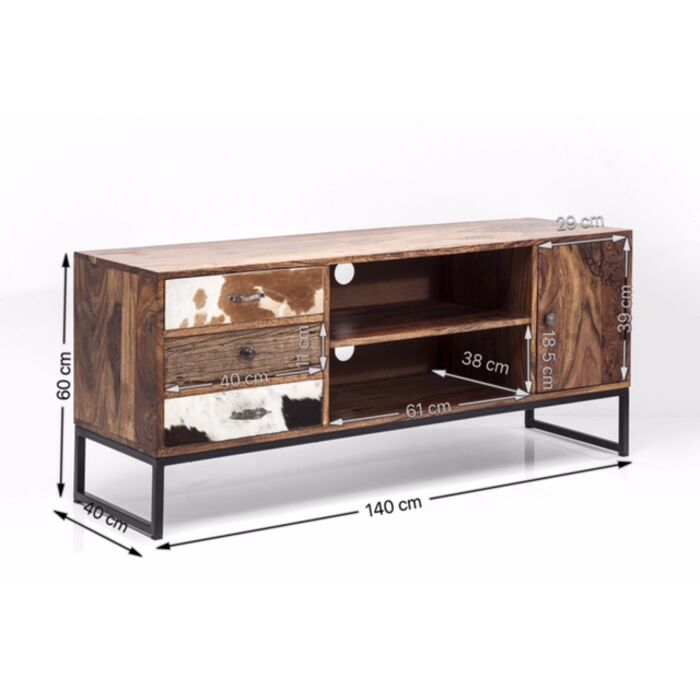 Lowboard Rodeo 1 Door 3 Drawer - MyConcept Hong Kong
