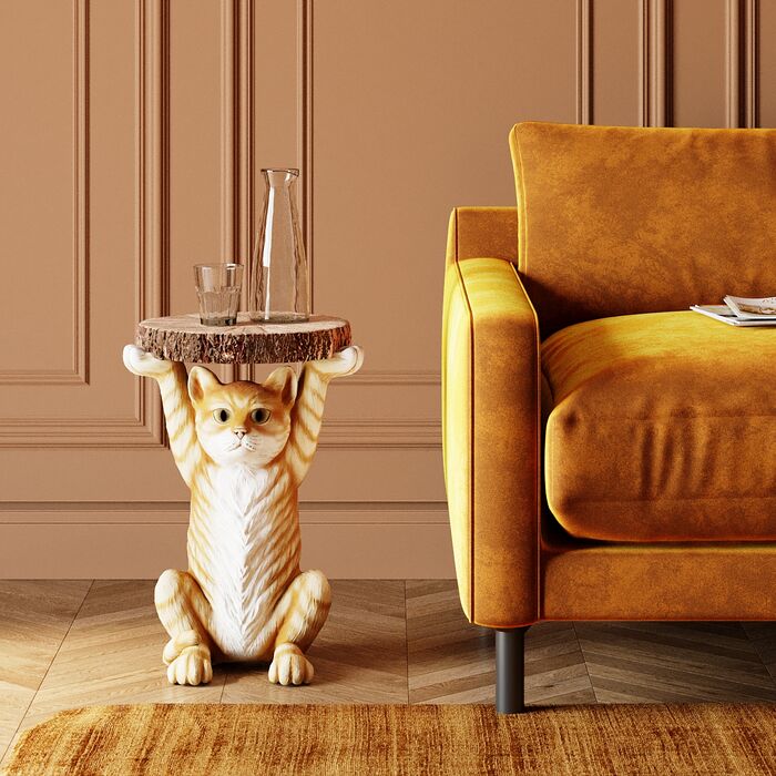 Side Table Animal Ms Cat Ø33cm - MyConcept Hong Kong