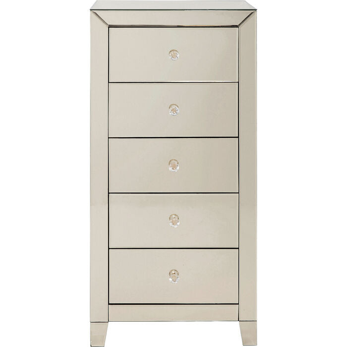High Dresser Luxury Pearl 5 Drawers