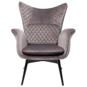 Armchair Tudor Velvet Silvergrey - MyConcept Hong Kong