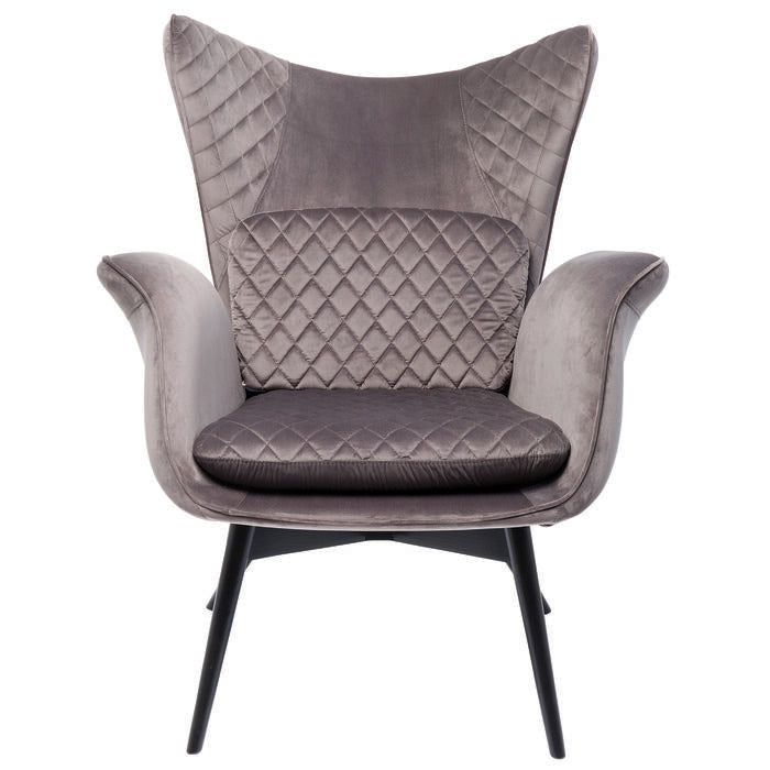 Armchair Tudor Velvet Silvergrey - MyConcept Hong Kong