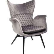 Armchair Tudor Velvet Silvergrey - MyConcept Hong Kong