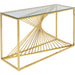 Console Laser Gold Clear Glass 120x40cm - MyConcept Hong Kong