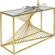 Console Laser Gold Clear Glass 120x40cm - MyConcept Hong Kong
