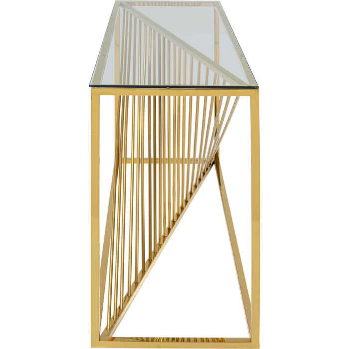 Console Laser Gold Clear Glass 120x40cm - MyConcept Hong Kong