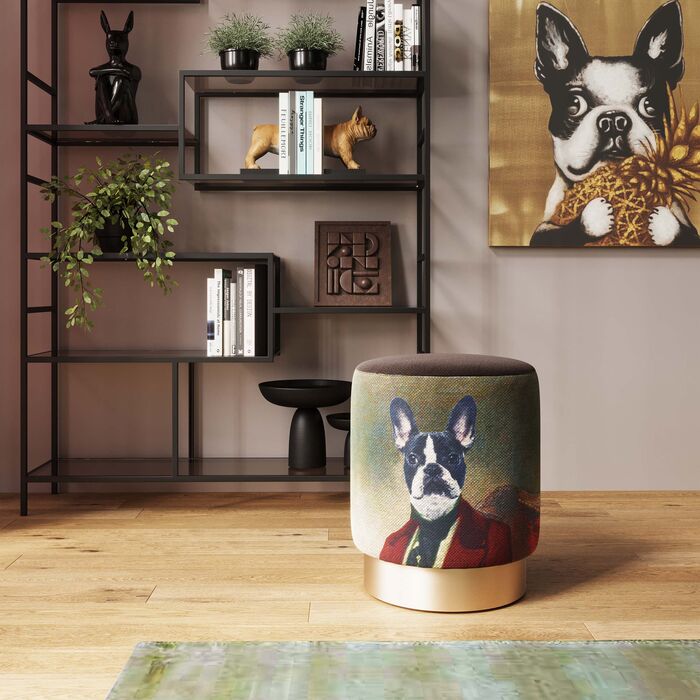 Stool Cherry Mr. Dog Brass Ø32cm - MyConcept Hong Kong