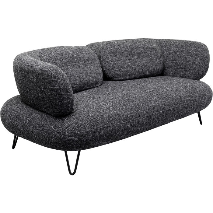 Sofa 2-Seater Peppo Melange Black 182cm - MyConcept Hong Kong
