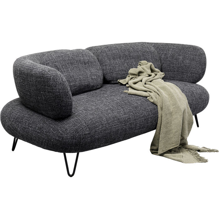 Sofa 2-Seater Peppo Melange Black 182cm - MyConcept Hong Kong