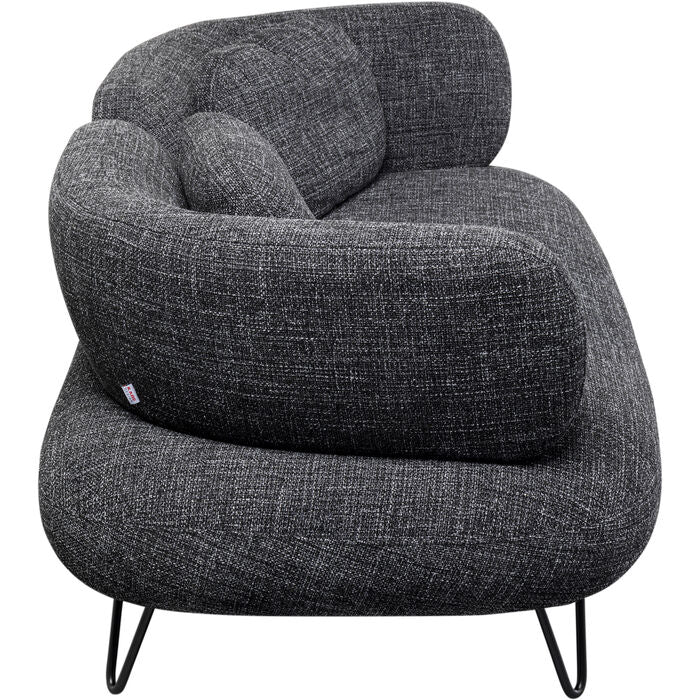 Sofa 2-Seater Peppo Melange Black 182cm - MyConcept Hong Kong
