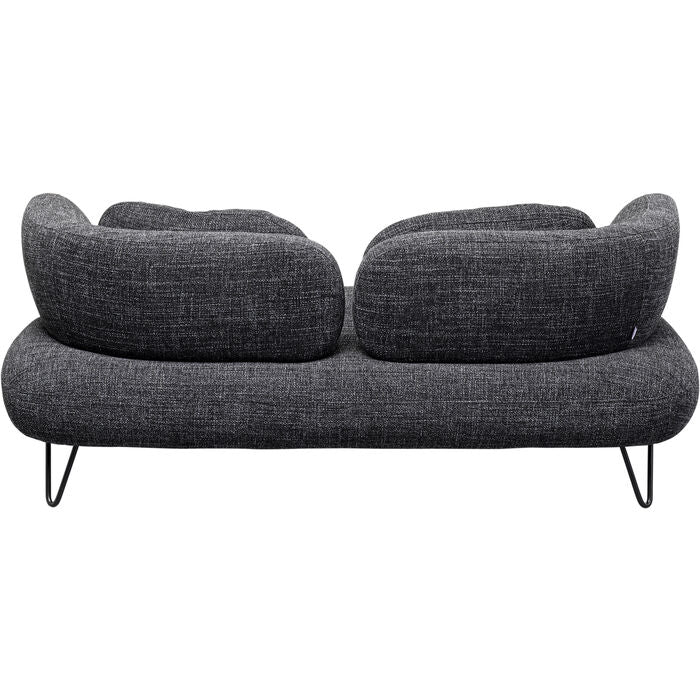 Sofa 2-Seater Peppo Melange Black 182cm - MyConcept Hong Kong