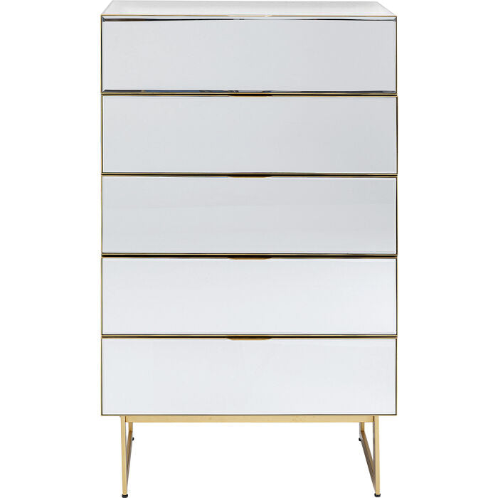 Dresser Soran 5 Drawers Gold 65x114cm - MyConcept Hong Kong