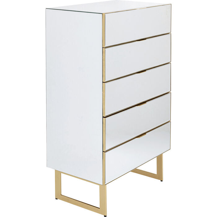 Dresser Soran 5 Drawers Gold 65x114cm - MyConcept Hong Kong
