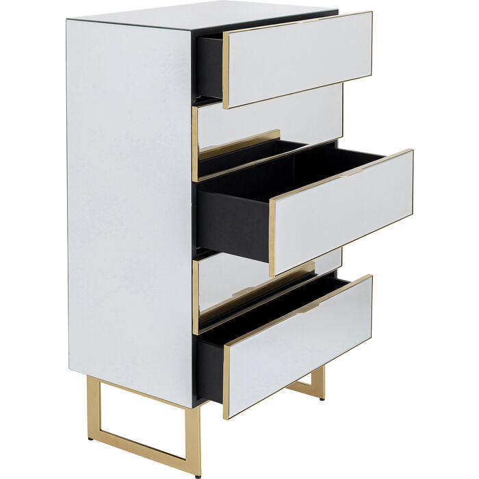 Dresser Soran 5 Drawers Gold 65x114cm - MyConcept Hong Kong