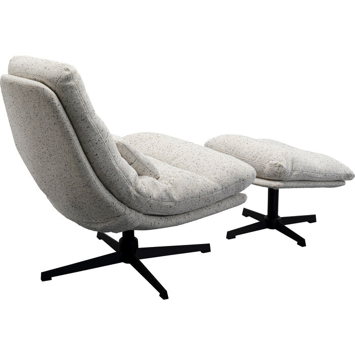 Swivel Armchair + Stool Columbia - MyConcept Hong Kong