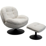 Swivel Armchair + Stool Standford - MyConcept Hong Kong
