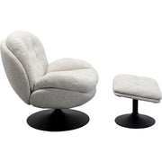 Swivel Armchair + Stool Standford - MyConcept Hong Kong