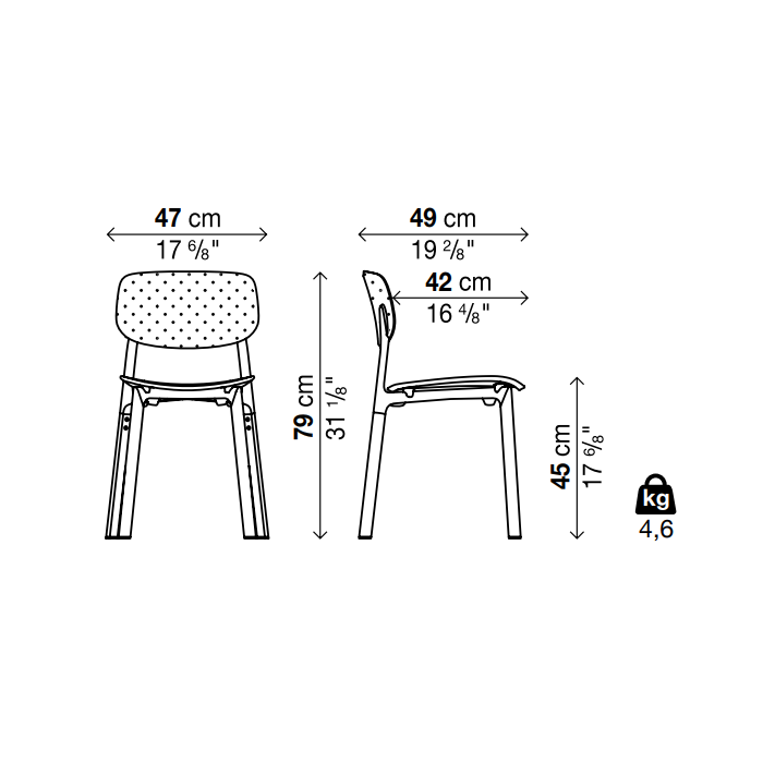 COLANDER PADDED Chair - MyConcept Hong Kong