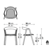 COMPAS Armchair with Fix Cushion - MyConcept Hong Kong