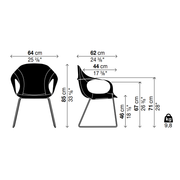 Elephant Sled Base Chair - Hide Upholstered Seat - MyConcept Hong Kong