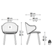 DUA Wooden Base Chair - Backrest 3 (With Armrests) - MyConcept Hong Kong
