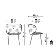 DUA Four Legs Chair  - Backrest 2 - MyConcept Hong Kong