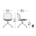 DUA Swivel trestle Chair - Backrest 1 - MyConcept Hong Kong