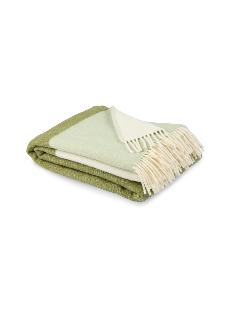 Layer throw blanket Green