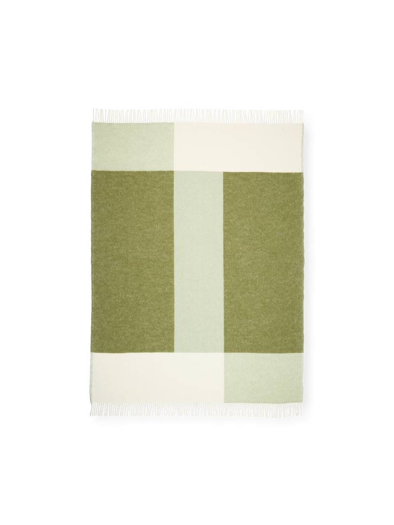 Layer throw blanket Green