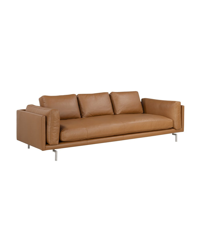 Wendelbo Levanto 3-seater sofa in cognac leather
