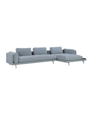 Wendelbo Levanto Sofa, Module 3 + 14 with chaise longue and wooden tray
