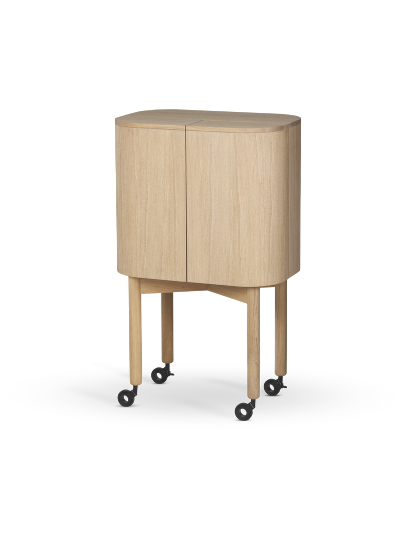 Loud bar cabinet Light oiled oak