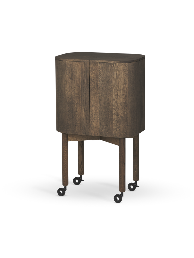 Loud bar cabinet Smoked oak