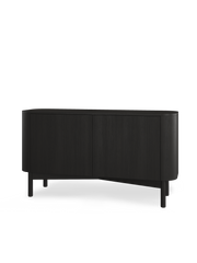 Loud sideboard Black painted oak