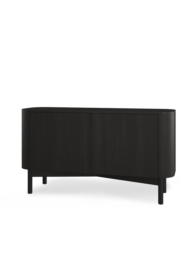 Loud sideboard Black painted oak
