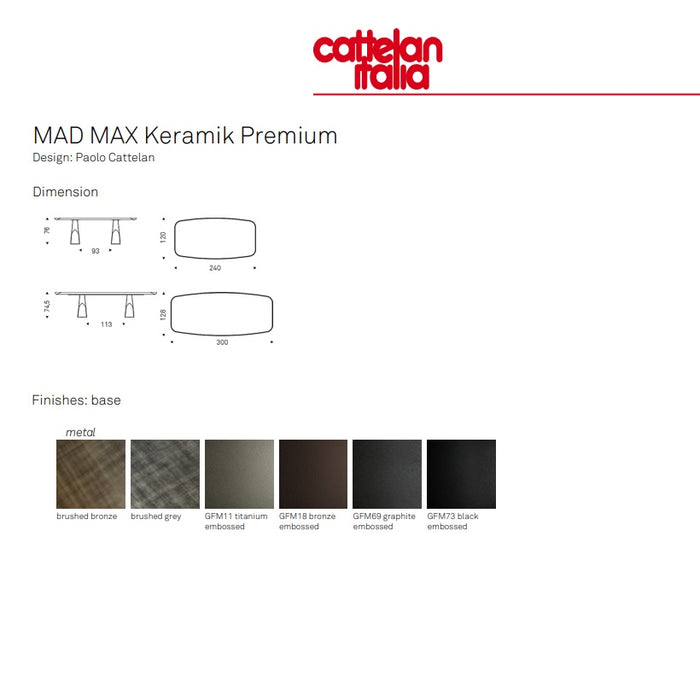 MAD MAX Keramik Premium Table