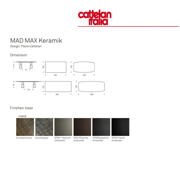 MAD MAX Keramik Table